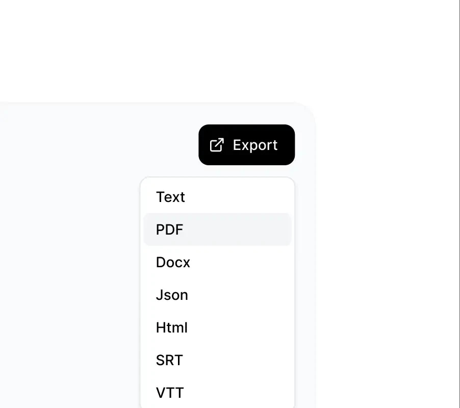 Export your transcript